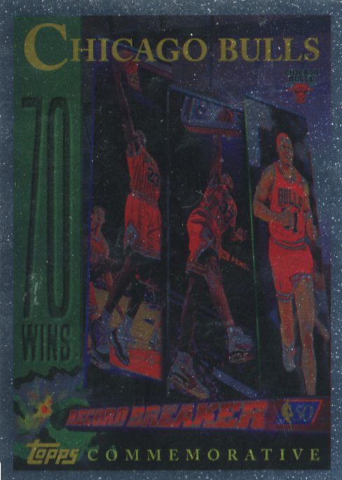 1996 Topps Chicago Bulls Record Breaker # 72 - Bulls