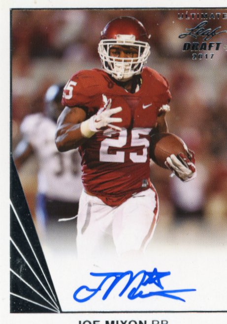 2017 Leaf Joe Mixon Draft RC #UBA-JM2 - Autograph Sooners