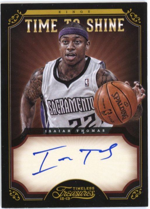 2012 Panini Timeless Treasures Isaiah Thomas #10 - Autograph Kings