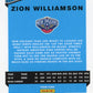 2020 Panini Optic Zion Williamson Rated Rookie RC #158 - Blue Lazer Pelicans