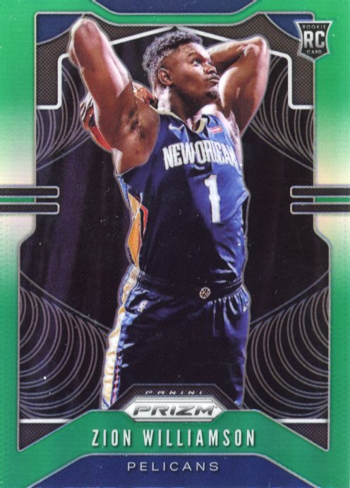 2019 Panini Prizm Zion Williamson RC #248 - Green Pelicans