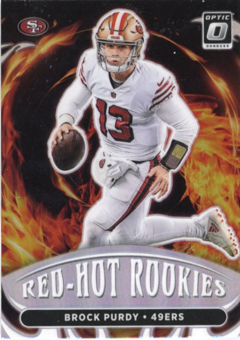 2022 Panini Optic Brock Purdy Red Hot Rookies RC #RHR-1 - 49ers