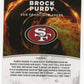 2022 Panini Optic Brock Purdy Red Hot Rookies RC #RHR-1 - 49ers