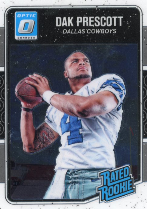 2016 Panini Optic Dak Prescott Rated Rookie RC #162 - Cowboys