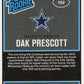 2016 Panini Optic Dak Prescott Rated Rookie RC #162 - Cowboys