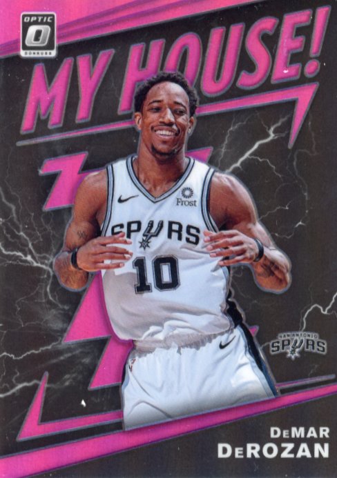 2019/20 Panini Donruss Optic DeMar DeRozan My House #3 - #/25 Pink Spurs