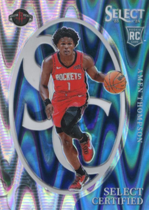 2023/24 Panini Select Amen Thompson Select Certified RC #5 - Tectonic Rockets