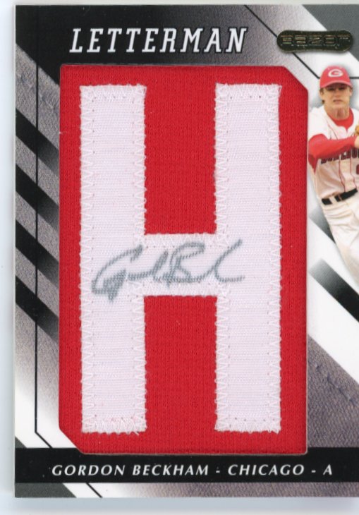 2008 Razor Gordon Beckham Letterman #GB-H - Autograph Relic