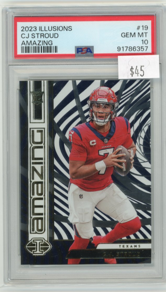 2023 Panini Illusions CJ Stroud #19 - Amazing PSA 10 Texans