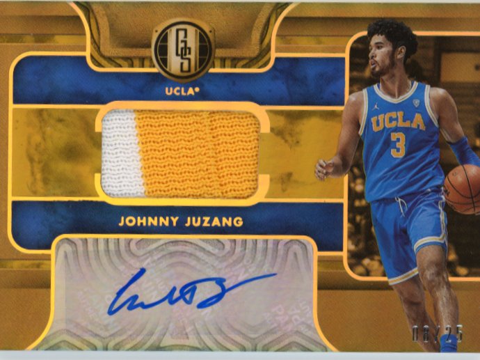 2022/23 Panini Chronicles Gold Standard Johnny Juzang #GS-JJU - Patch Auto #/25 UCLA Bruins