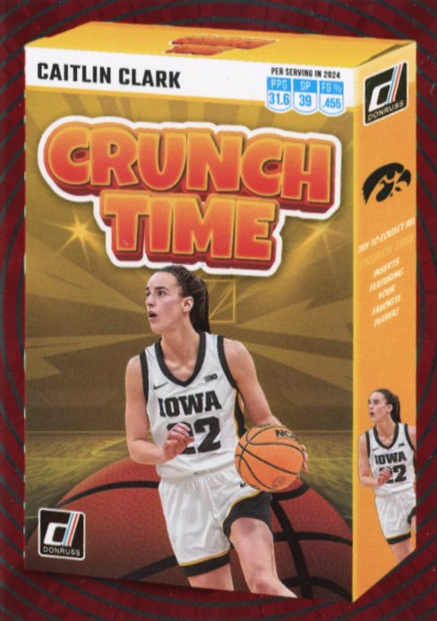 2024 Panini Caitlin Clark Collection Caitlin Clark #SS-CT2 - Crunch Time Iowa Hawkeyes