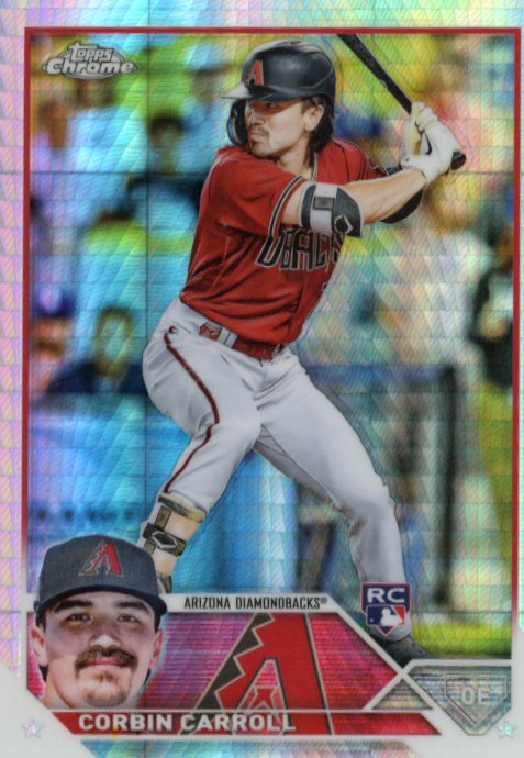 2023 Topps Chrome Corbin Carroll RC #95 - Prism Diamondbacks