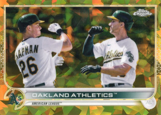 2022 Topps Chrome Oakland Athletics #210 - Yellow Sapphire #/50 Athletics