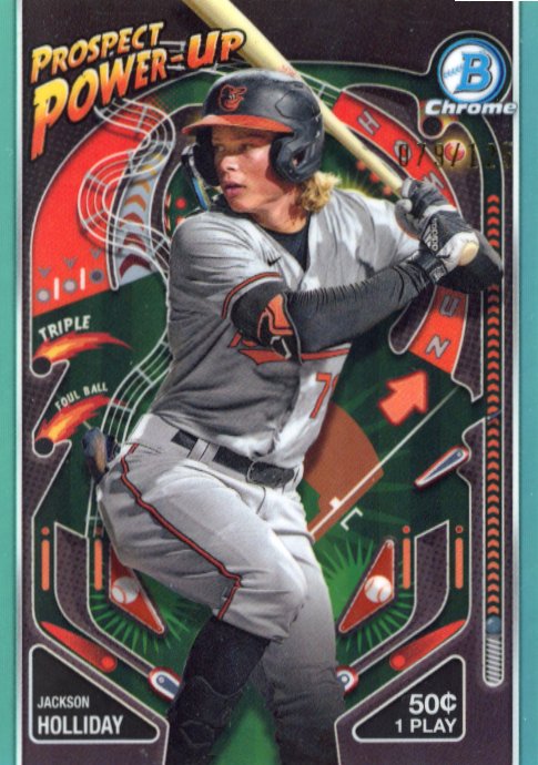 2024 Topps Chrome Jackson Holliday #PP-5 - Prospect Power-Up #/125 Orioles