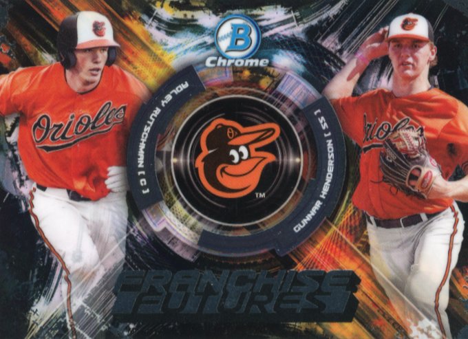 2019 Bowman Chrome Adley Rutschman Gunnar Henderson #FF-RH - Orioles