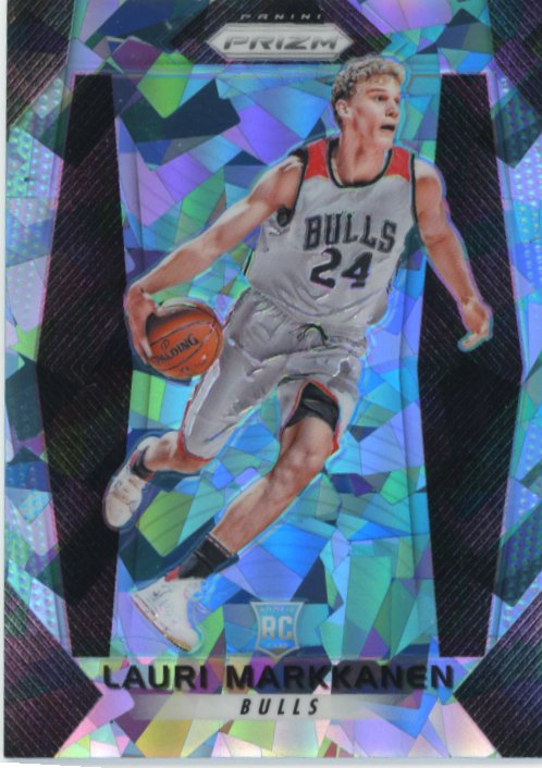 2017/18 Panini Prizm Lauri Markkanen RC #247 - #/99 Blue Ice Bulls