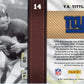 2011 Panini Threads Y.A. Tittle #14 - Patch Giants