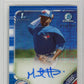 2019 Bowman Chrome Miguel Hiraldo #CPAMH - #/150 Blue Choice Autograph PSA 9 Blue Jays