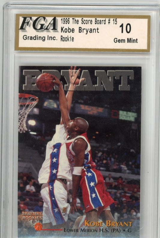 1996 The Score Board Kobe Bryant #15 - FGA 10 Lakers