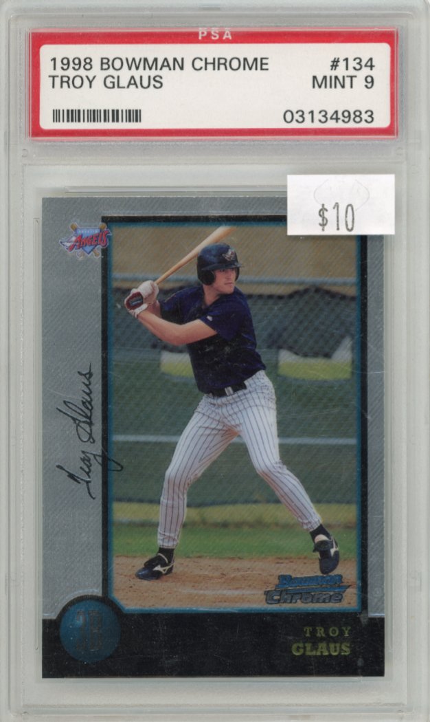 1998 Bowman Chrome Troy Glaus #134 - PSA 9 Angels