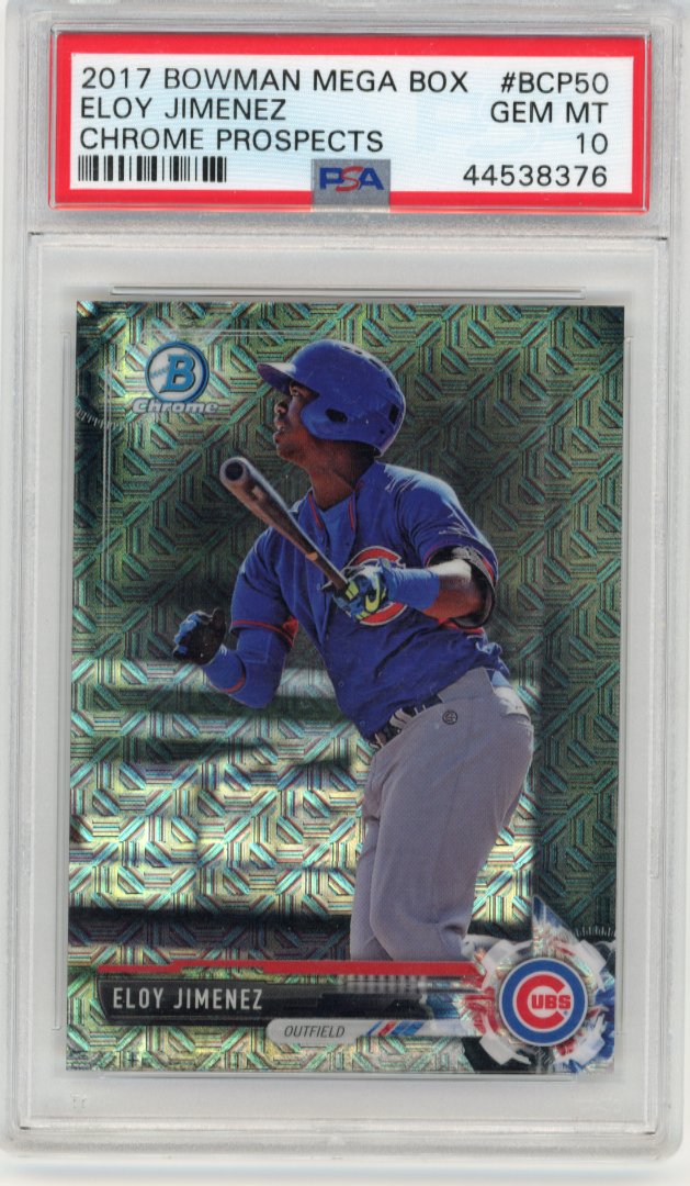 2017 Bowman Chrome Mega Box Eloy Jimenez #BCP50 - PSA 10 Cubs