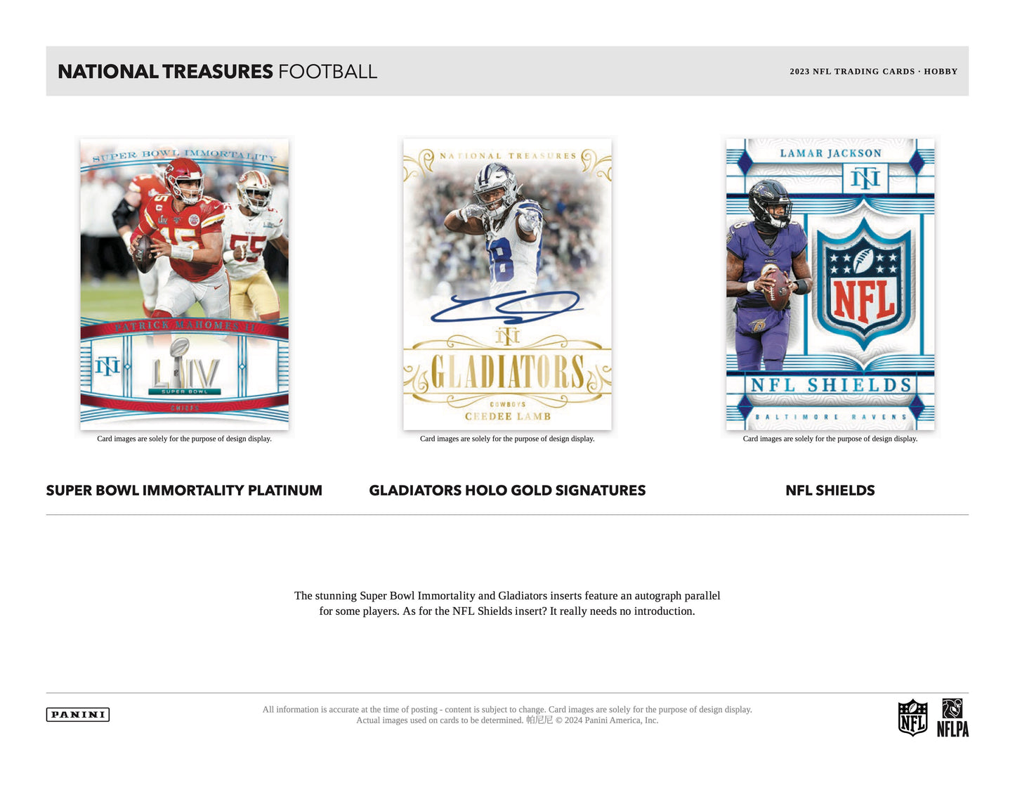 PRESALE - 2023 Panini National Treasures Football Hobby Box