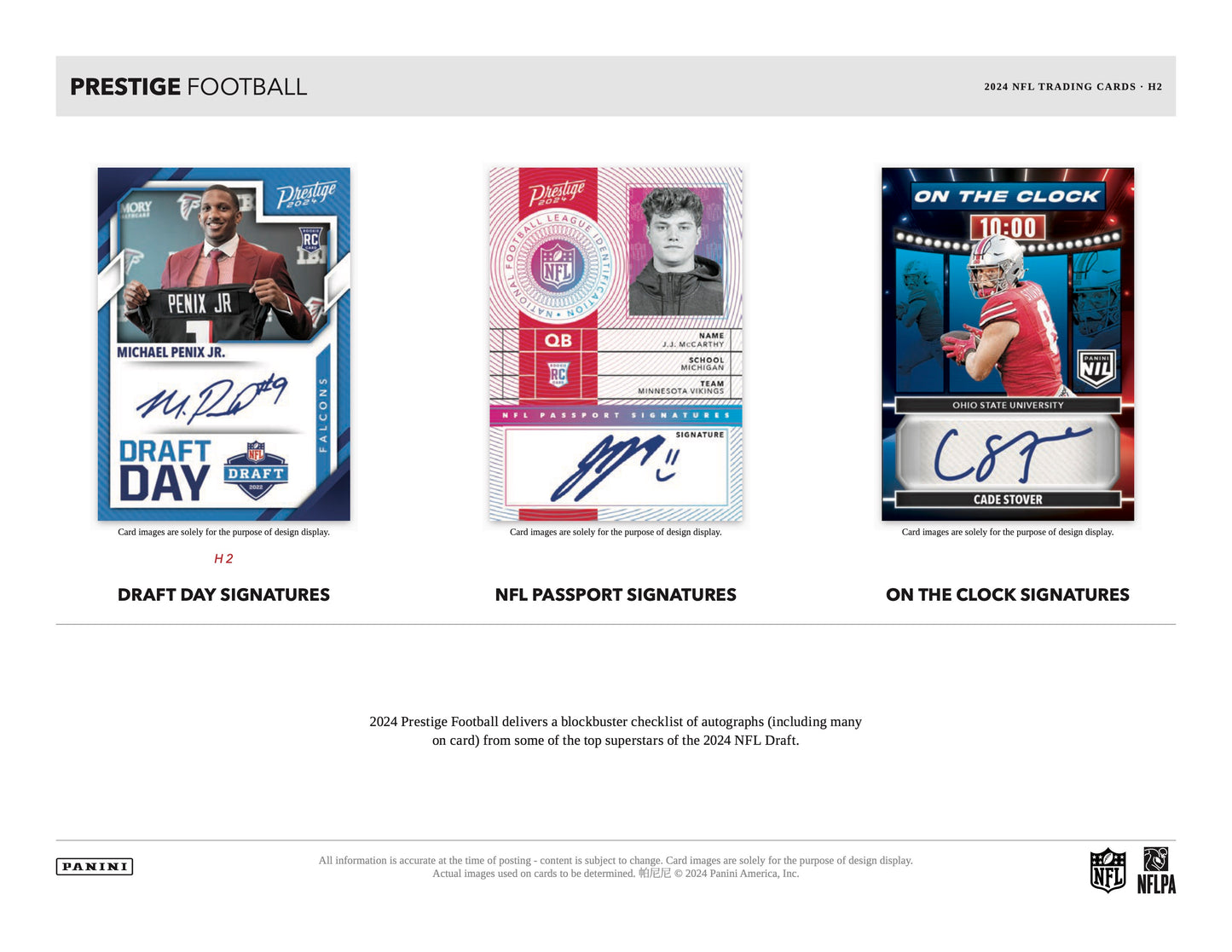 PRESALE - 2024 Panini Prestige Football Hobby Hybrid H2 Box