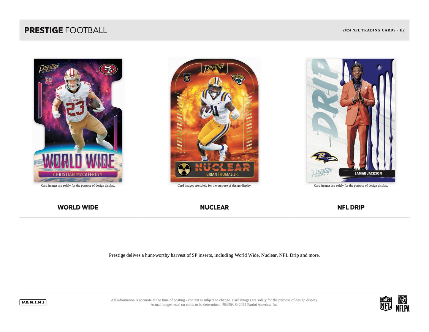 PRESALE - 2024 Panini Prestige Football Hobby Hybrid H2 Box