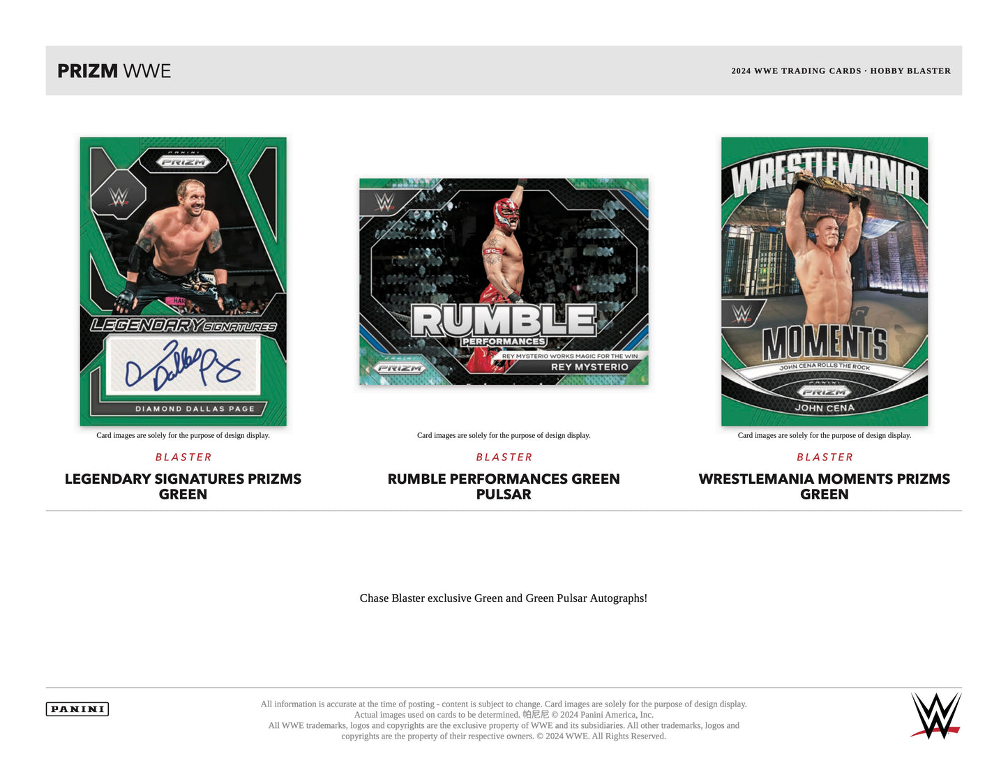 2024 Panini Prizm WWE Hobby Blaster Box