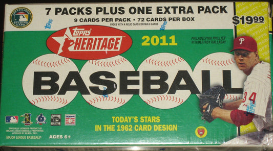 2011 Topps Heritage Baseball Blaster Box