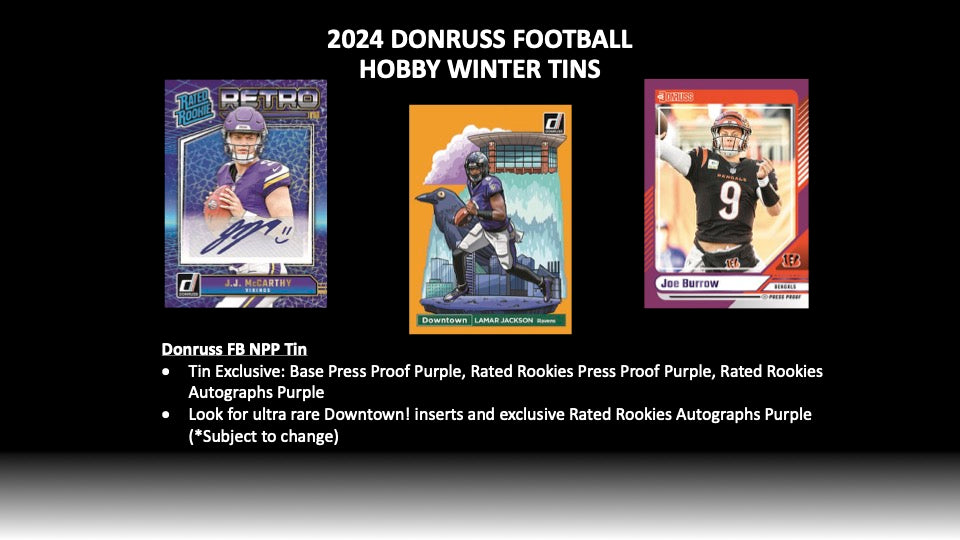 PRESALE - 2024 Panini Donruss Football Hobby Winter Tins