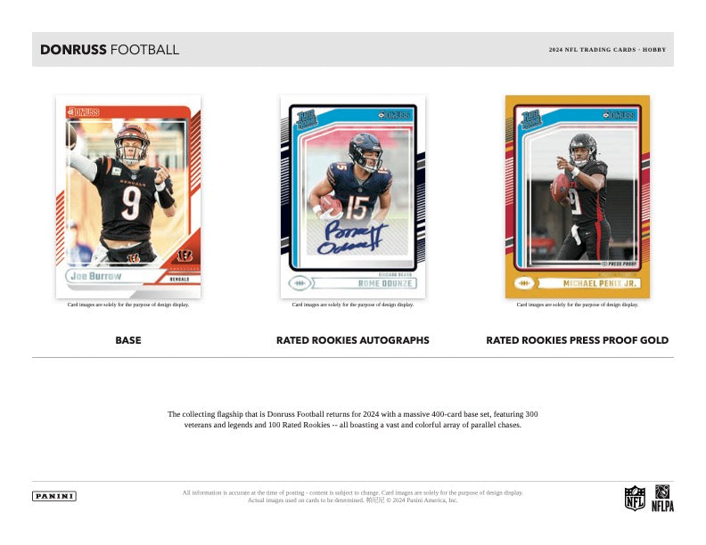 PRESALE - 2024 Panini Donruss Football Hobby Box