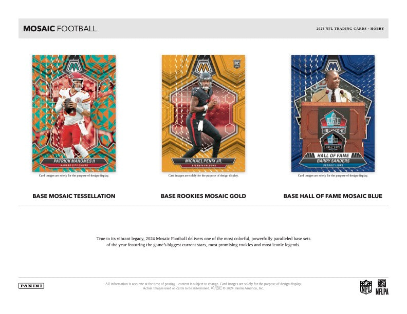 PRESALE - 2024 Panini Mosaic Football Hobby Box