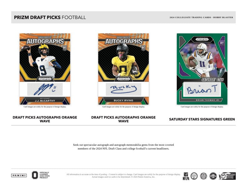 PRESALE - 2024 Panini Prizm College Football Draft Picks Hobby Blaster Box