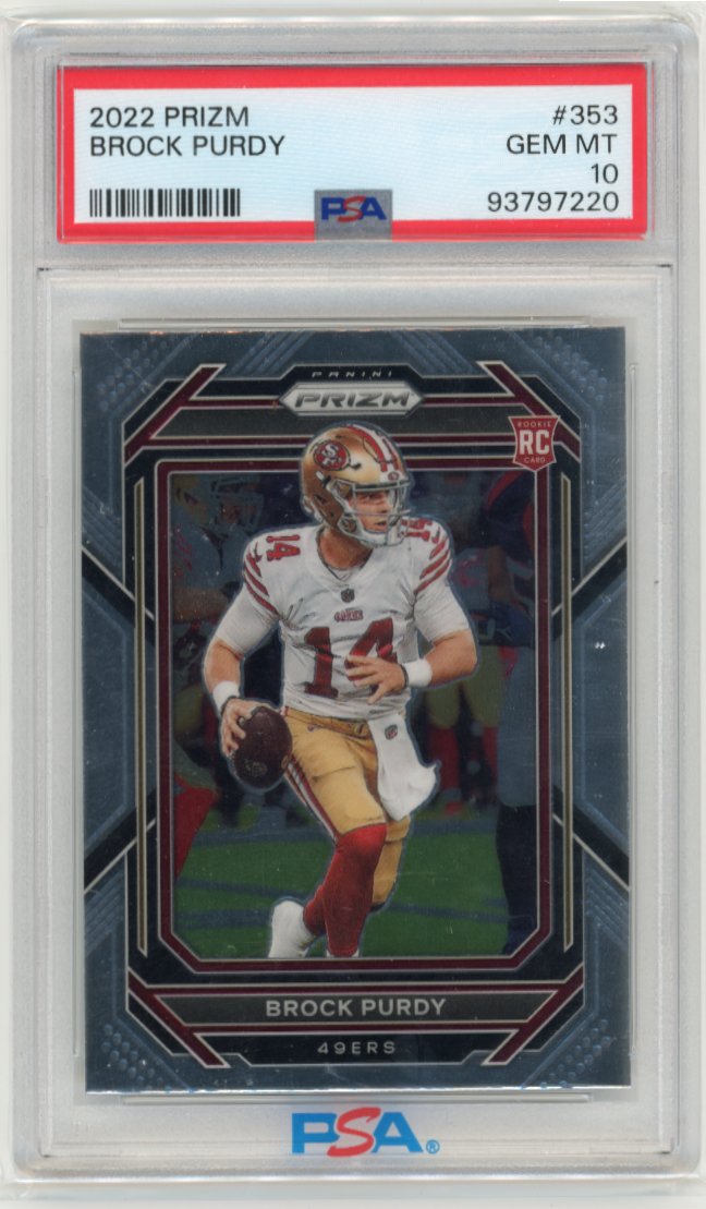 2022 Panini Prizm Brock Purdy RC #353 - PSA 10 49ers