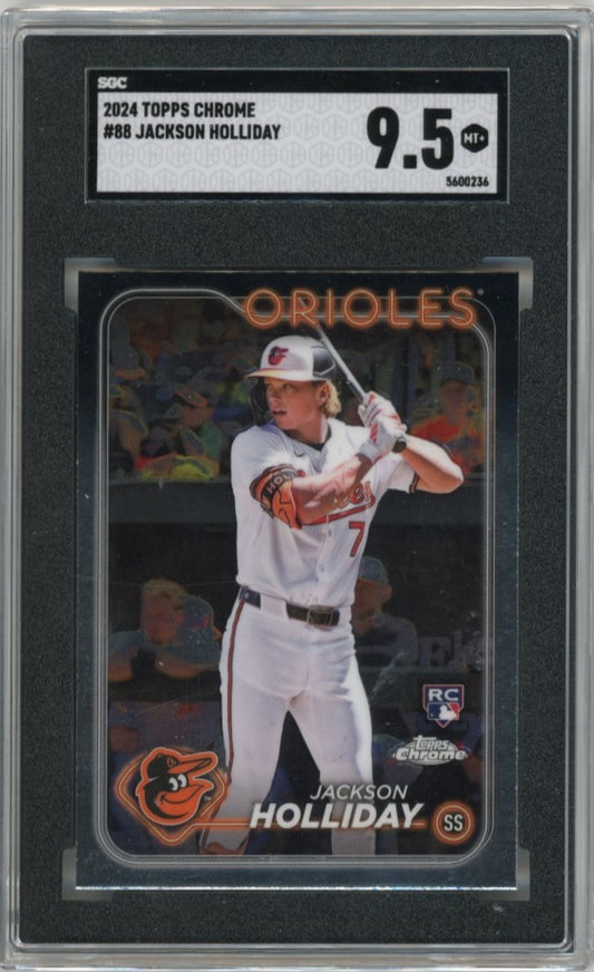 2024 Topps Chrome Jackson Holliday RC #88 - SGC 9.5 Orioles