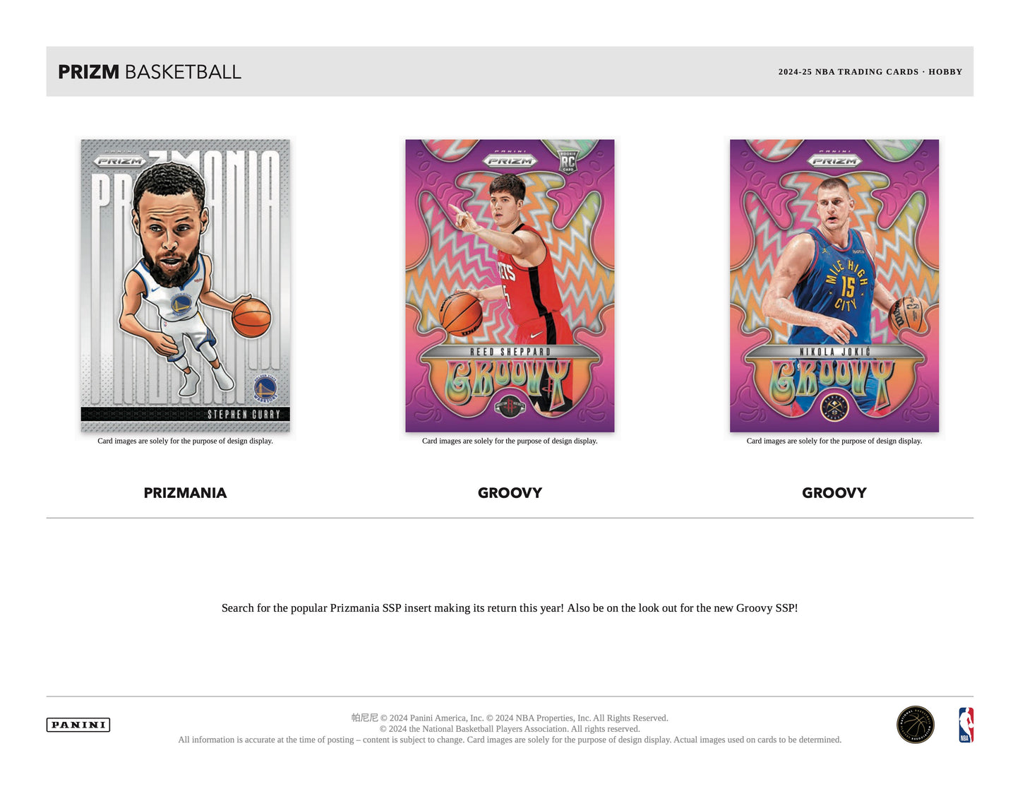 PRESALE - 2024/25 Panini Prizm Basketball Hobby Box