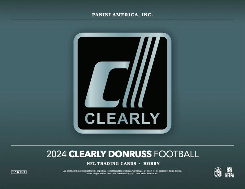 PRESALE - 2024 Panini Clearly Donruss Football Hobby Box