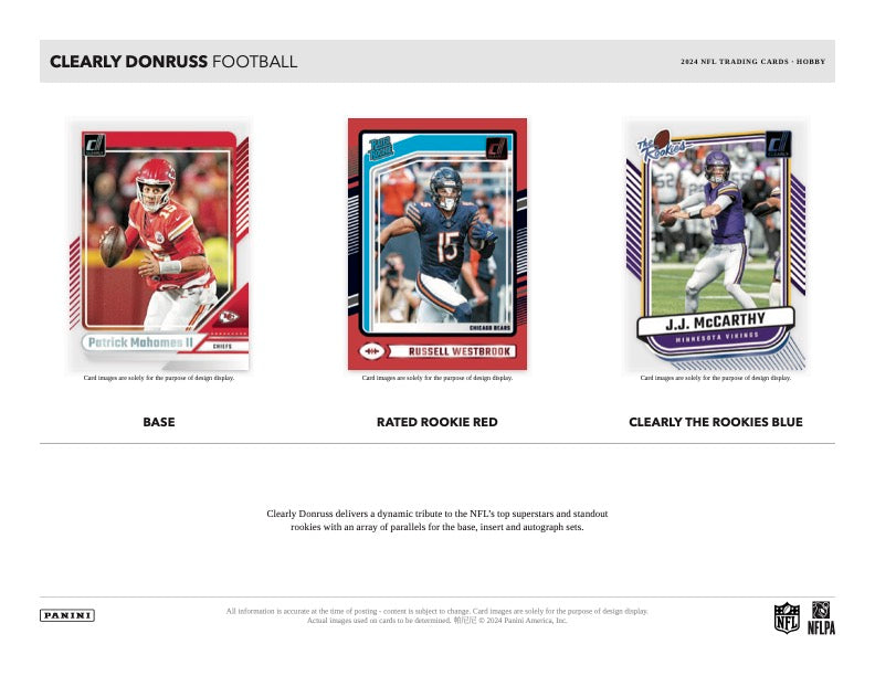 PRESALE - 2024 Panini Clearly Donruss Football Hobby Box