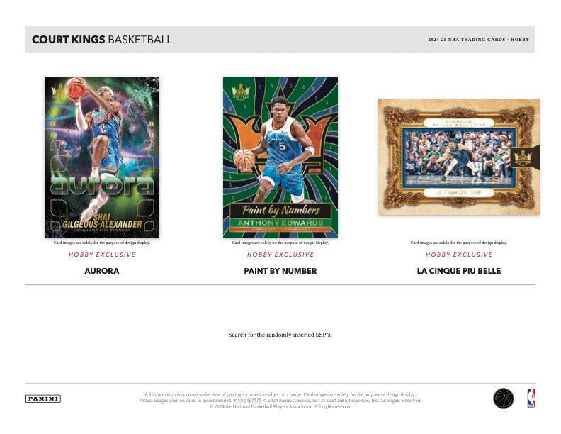 PRESALE - 2024/25 Panini Court Kings Basketball Hobby Box