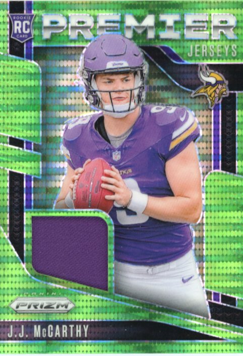 2024 Panini Prizm JJ McCarthy RC #PJ-JJM - Patch Vikings
