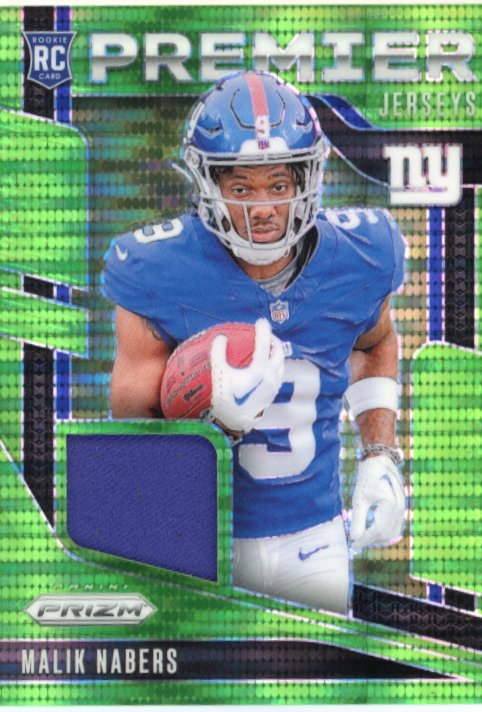 2024 Panini Prizm Malik Nabers RC #PJ-MNS - Green Giants