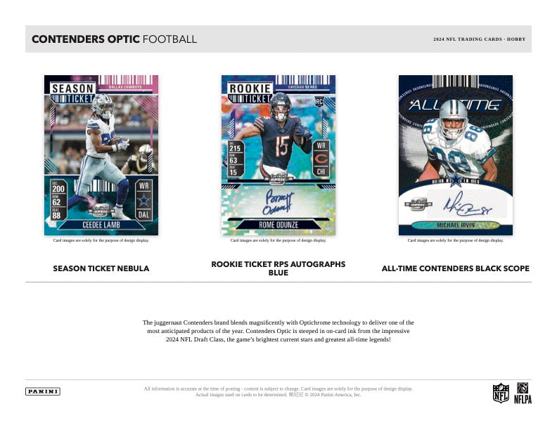 PRESALE - 2024 Panini Contenders Optic Football Hobby Box