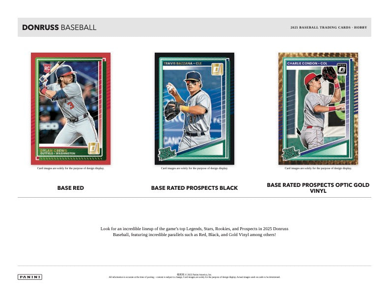 PRESALE - 2025 Panini Donruss Baseball Hobby Box