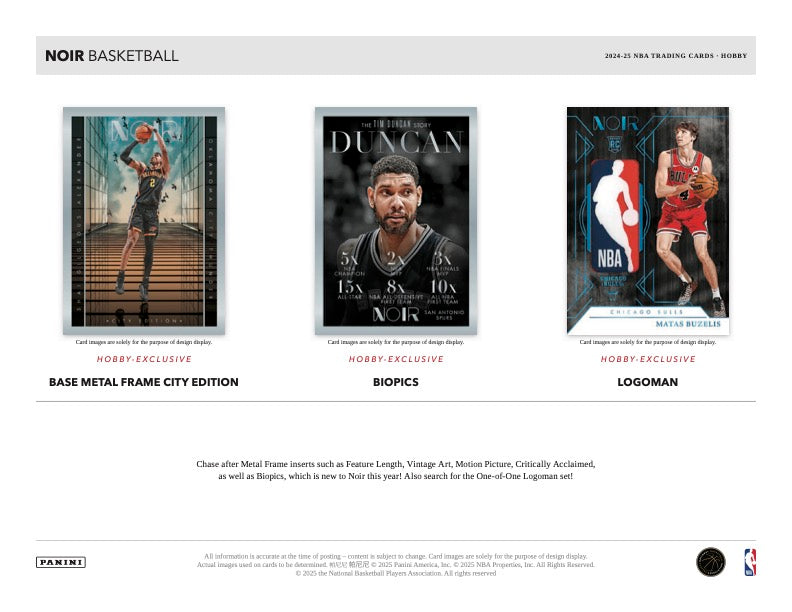PRESALE - 2024-25 Panini Noir Basketball Hobby Box