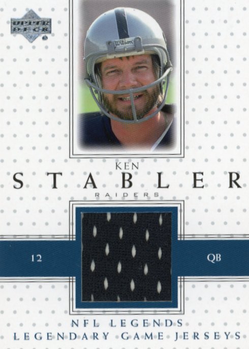 2000 Upper Deck Ken Stabler #LJ-KS - Patch Raiders
