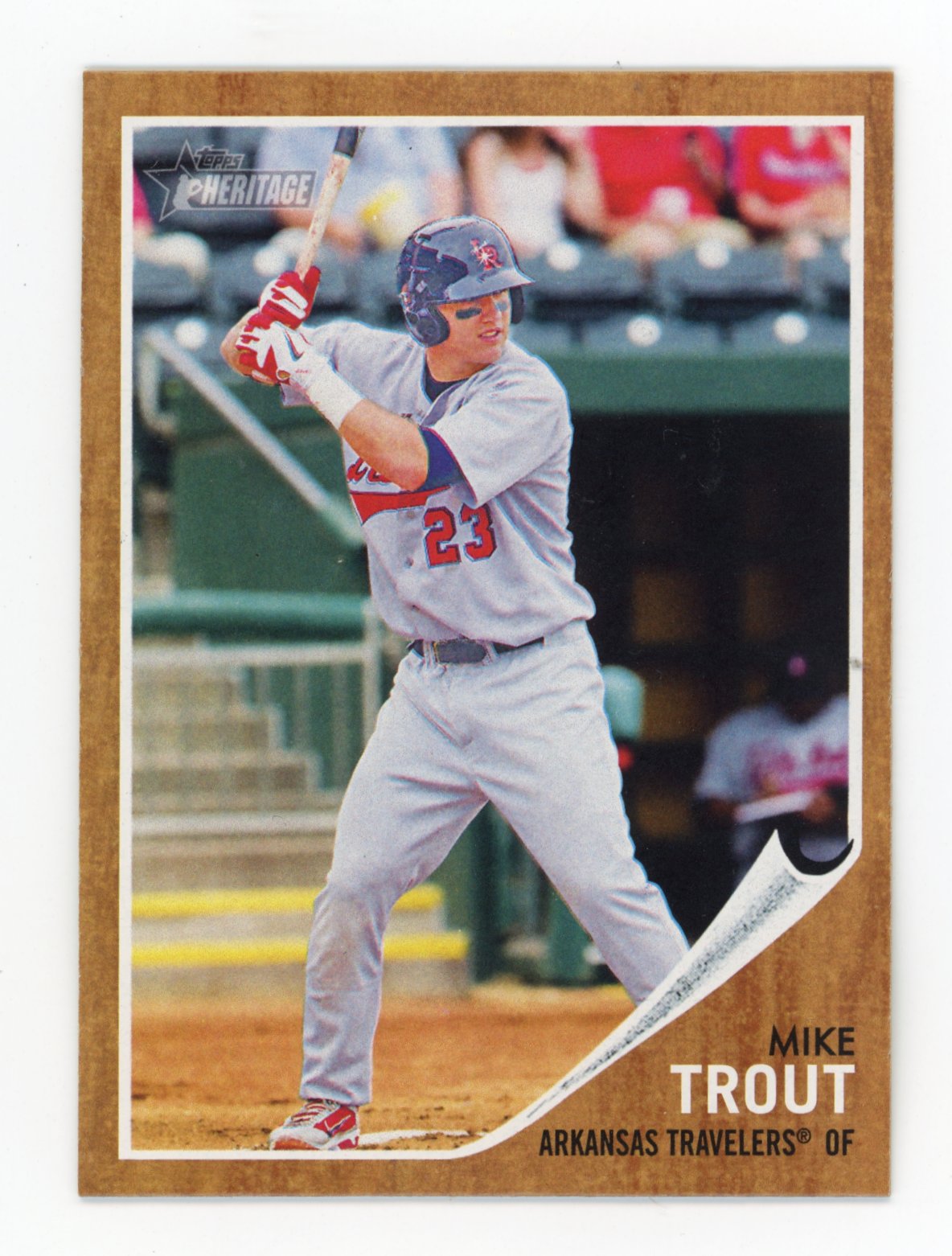 2011 Topps Heritage Minors Mike Trout RC #44 - Travelers Angels