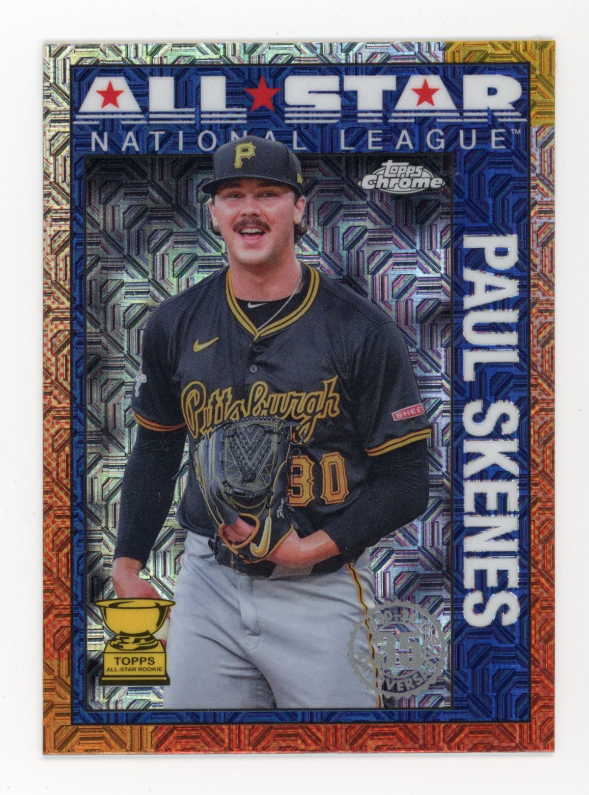 2025 Topps Chrome All-Star 35th Anniversary Paul Skenes #90ASC-17 - Mojo Pirates