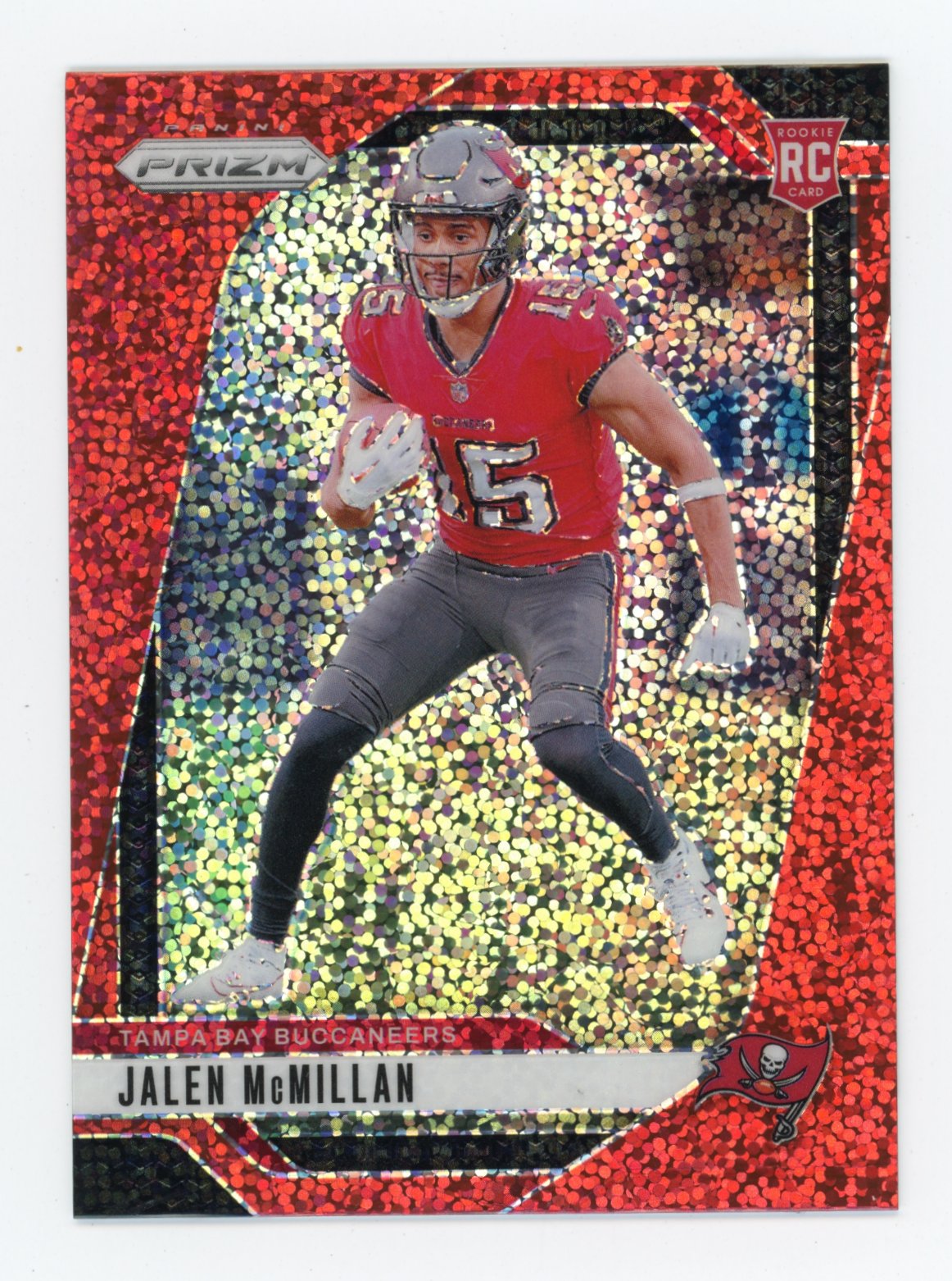 2024 Panini Prizm Jalen McMillan #338 - Red Sparkle Buccaneers