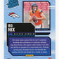 2024 Panini Donruss Retro Bo Nix #19 - Rated Rookie Broncos